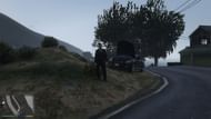 Driving Timm to the airport in a random event is also tied to GTA 5's Stock Market (Image via Rockstar Games)